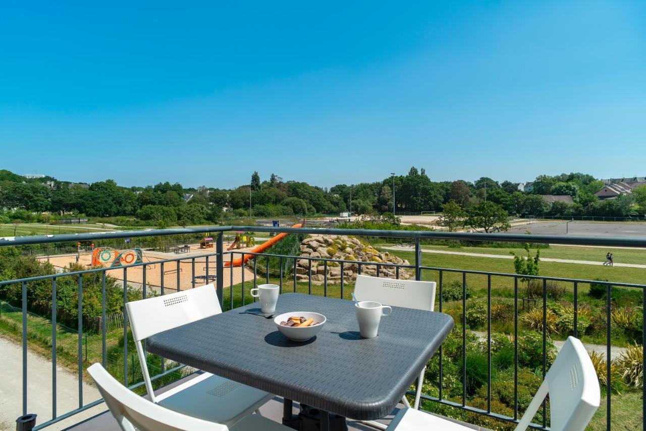 Les Thermes 521 - Appt Proche Plage Avec Piscine Partagee Concarneau Dış mekan fotoğraf